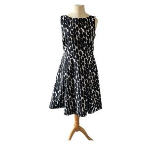 NWT WALLIS SIZE 10 WHITE 1950s POLKA DOT SPOTTED DRESS